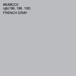 #BABCC0 - French Gray Color Image